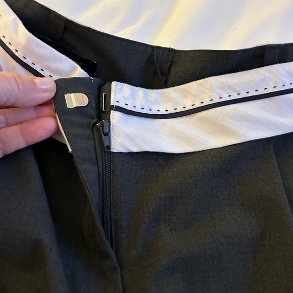 Zara charcoal dark grey pleated dress pants - Picture 3 of 11